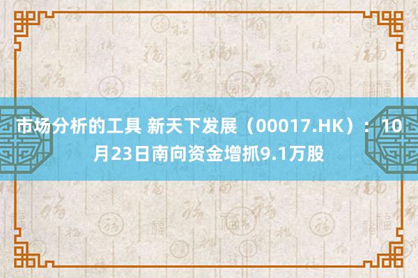 市场分析的工具 新天下发展（00017.HK）：10月23日南向资金增抓9.1万股