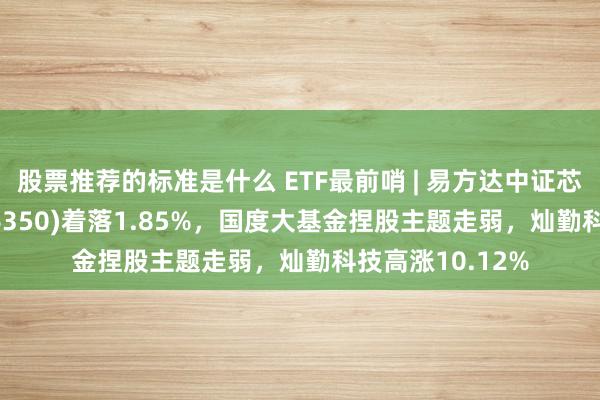 股票推荐的标准是什么 ETF最前哨 | 易方达中证芯片产业ETF(516350)着落1.85%，国度大基金捏股主题走弱，灿勤科技高涨10.12%