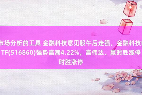 市场分析的工具 金融科技意见股午后走强，金融科技ETF(516860)强势高潮4.22%，高伟达、赢时胜涨停