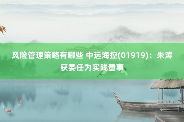 风险管理策略有哪些 中远海控(01919)：朱涛获委任为实践董事