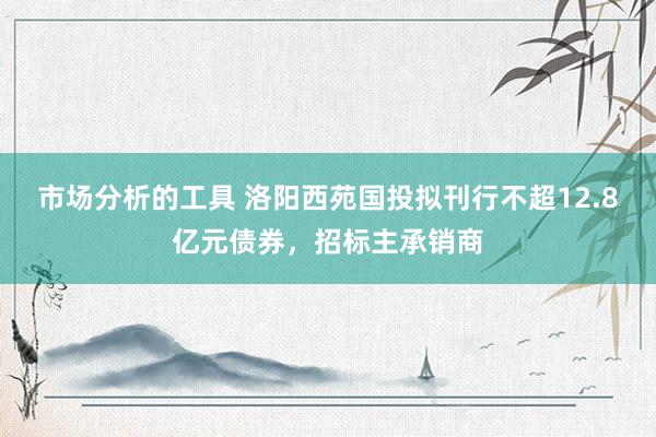 市场分析的工具 洛阳西苑国投拟刊行不超12.8亿元债券，招标主承销商