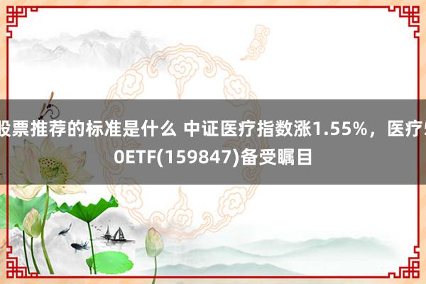 股票推荐的标准是什么 中证医疗指数涨1.55%，医疗50ETF(159847)备受瞩目