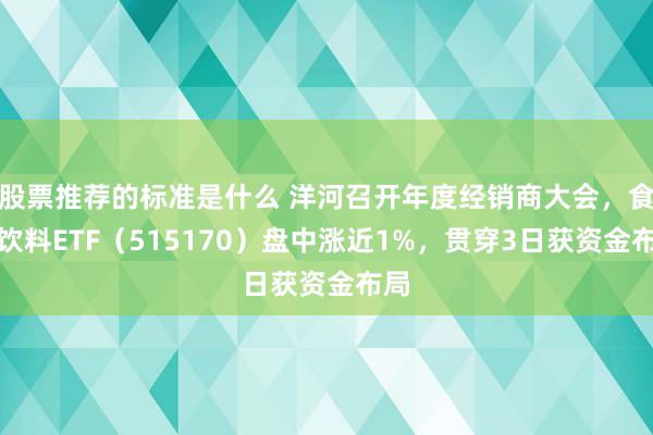 股票推荐的标准是什么 洋河召开年度经销商大会，食物饮料ETF（515170）盘中涨近1%，贯穿3日获资金布局