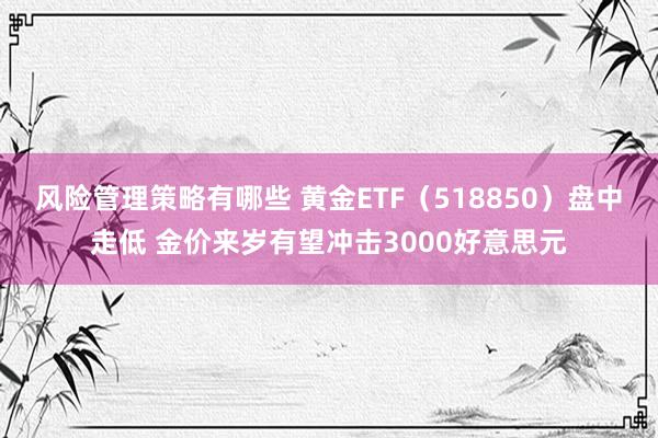 风险管理策略有哪些 黄金ETF（518850）盘中走低 金价来岁有望冲击3000好意思元