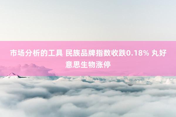 市场分析的工具 民族品牌指数收跌0.18% 丸好意思生物涨停