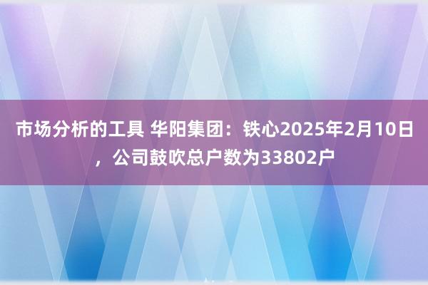 市场分析的工具 华阳集团：铁心2025年2月10日，公司鼓吹总户数为33802户