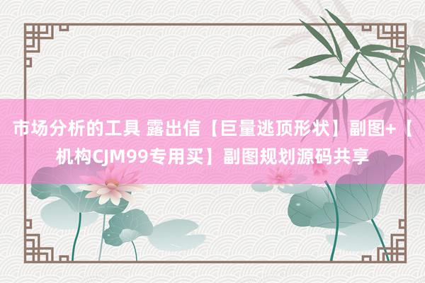 市场分析的工具 露出信【巨量逃顶形状】副图+【机构CJM99专用买】副图规划源码共享