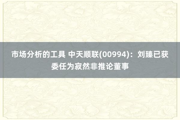 市场分析的工具 中天顺联(00994)：刘臻已获委任为寂然非推论董事