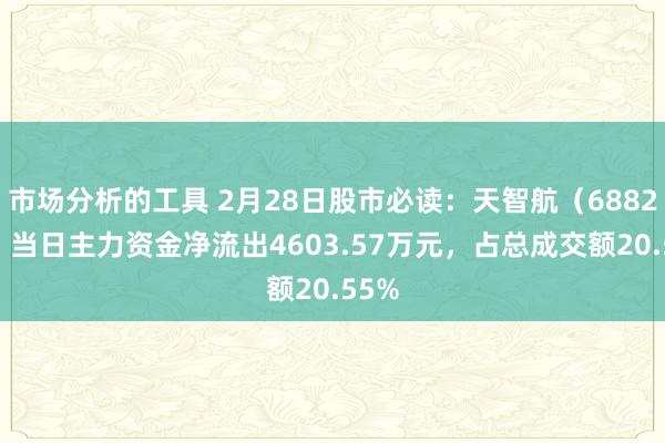 市场分析的工具 2月28日股市必读：天智航（688277）当日主力资金净流出4603.57万元，占总成交额20.55%