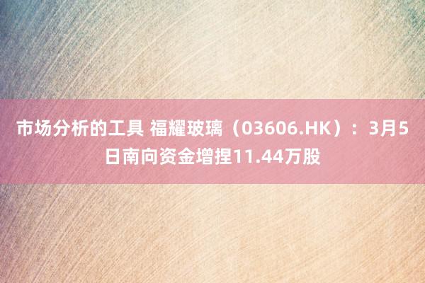 市场分析的工具 福耀玻璃（03606.HK）：3月5日南向资金增捏11.44万股